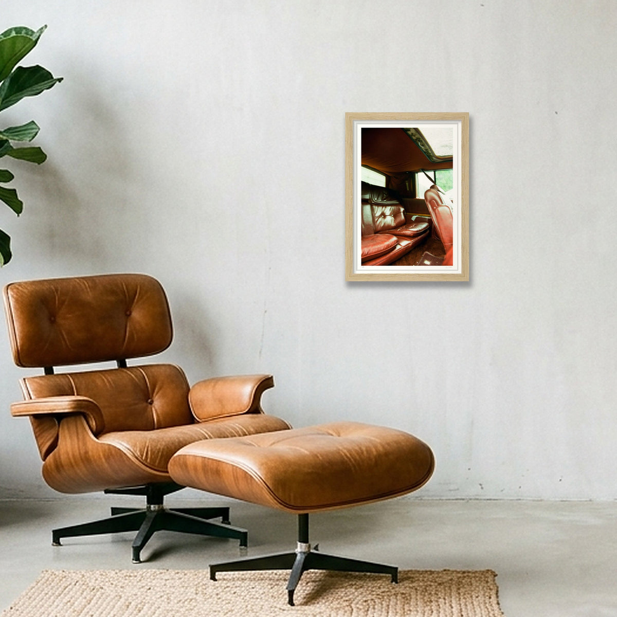 Hot in Herre - Chicopee, MA  — A4 (21×30cm, 8×12") Oak Frame