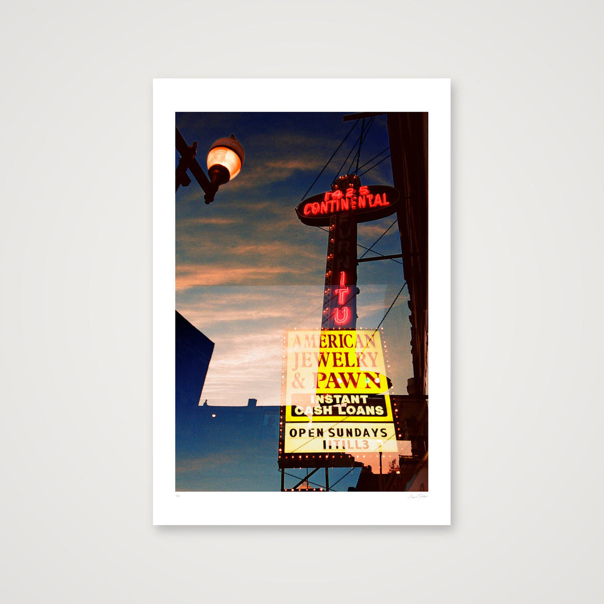 Diamonds and Rust - Chicago, IL  — 40×60cm, 16×24" Print only