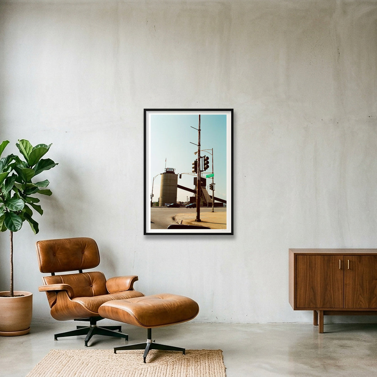 Paris of the Prairies - Chicago, IL  — 70×100cm, 28×39" Black Frame