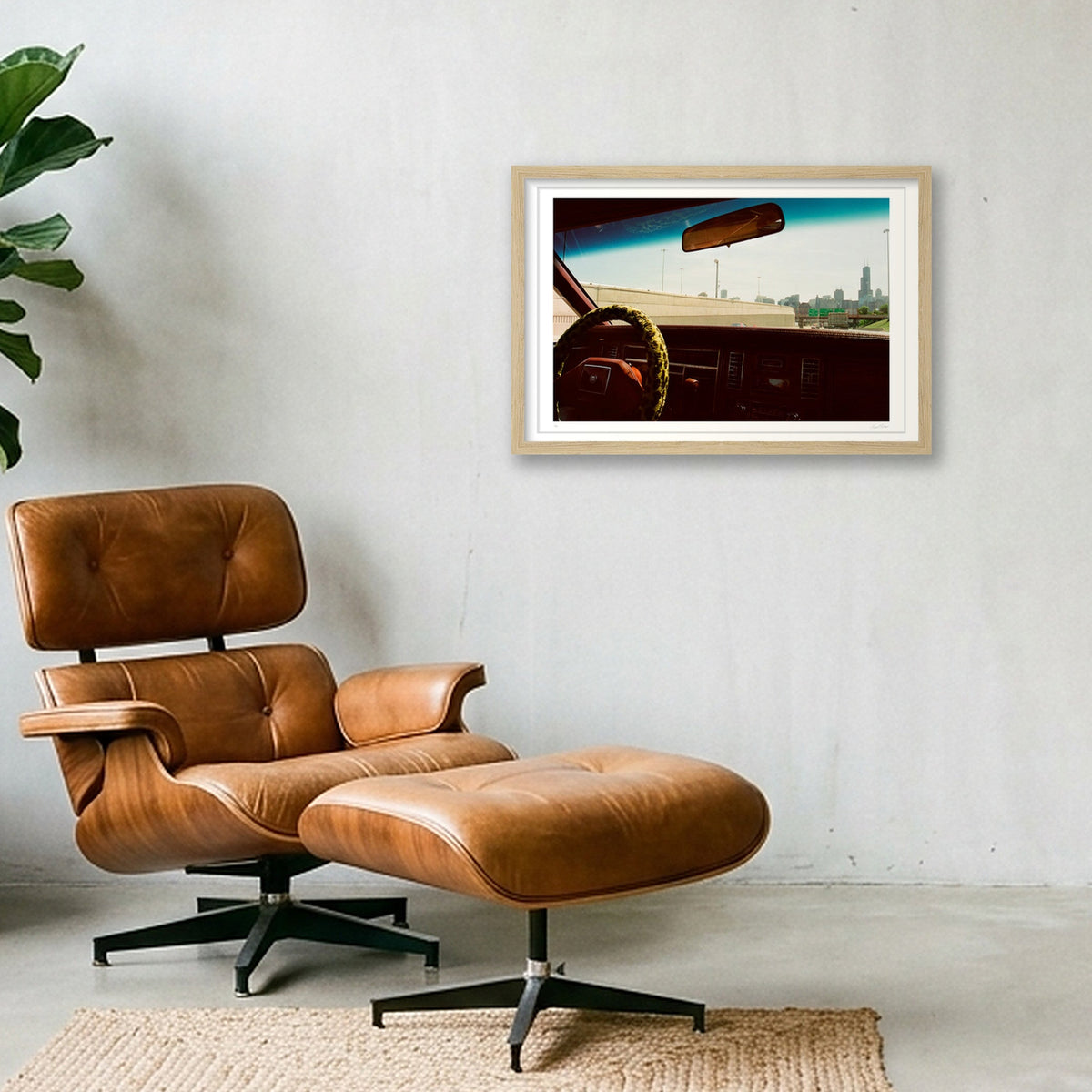 Chicago Bound Sears Tower - Chicago, IL — 45×30cm, 18×12" Oak Frame