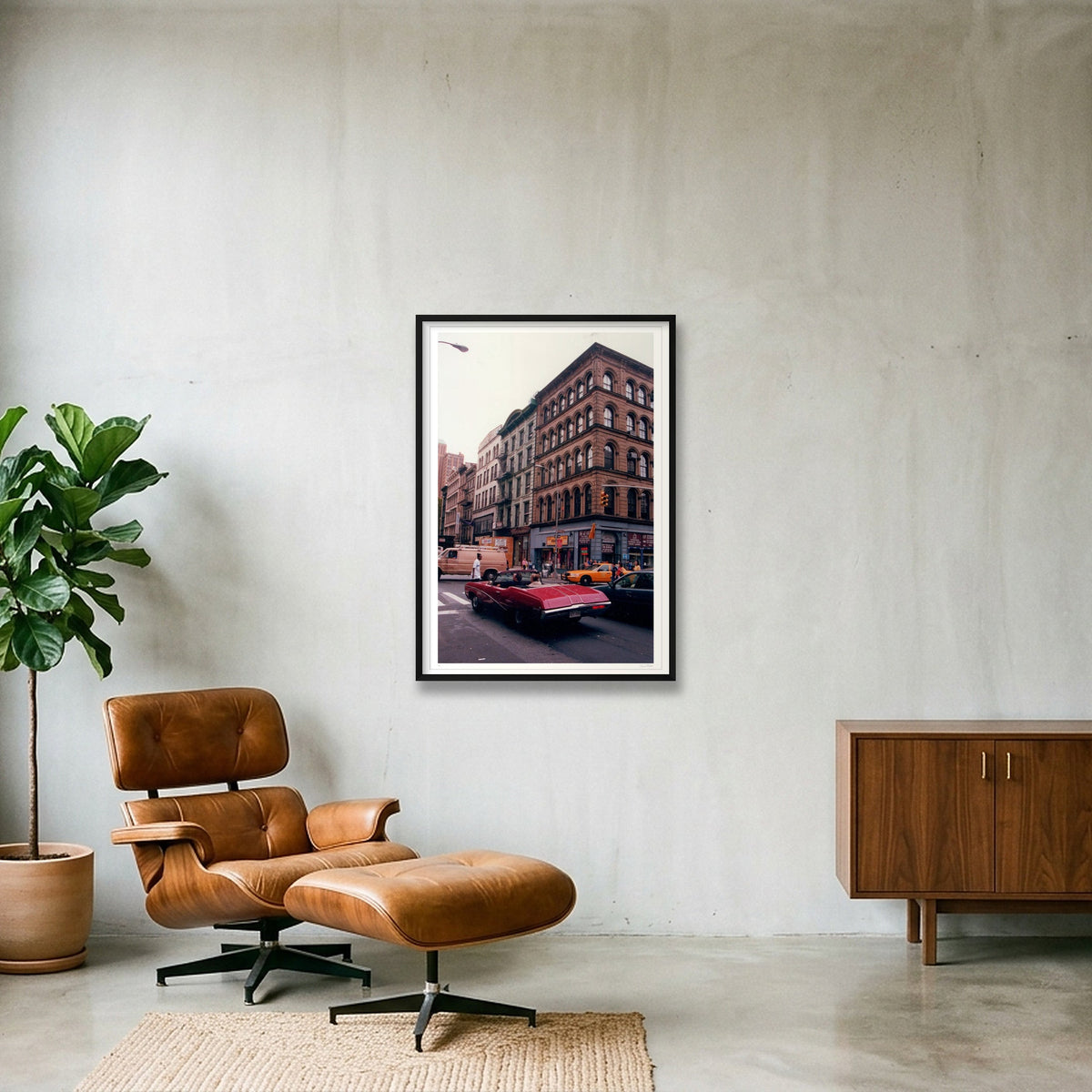 Skylark - Manhattan, NY — 70×100cm, 28×39" Black Frame