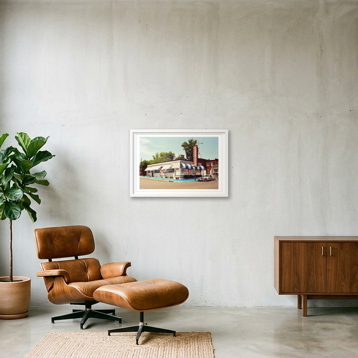 Hollywood Raiford - Memphis TN  — 60×40cm, 24×16" White Frame