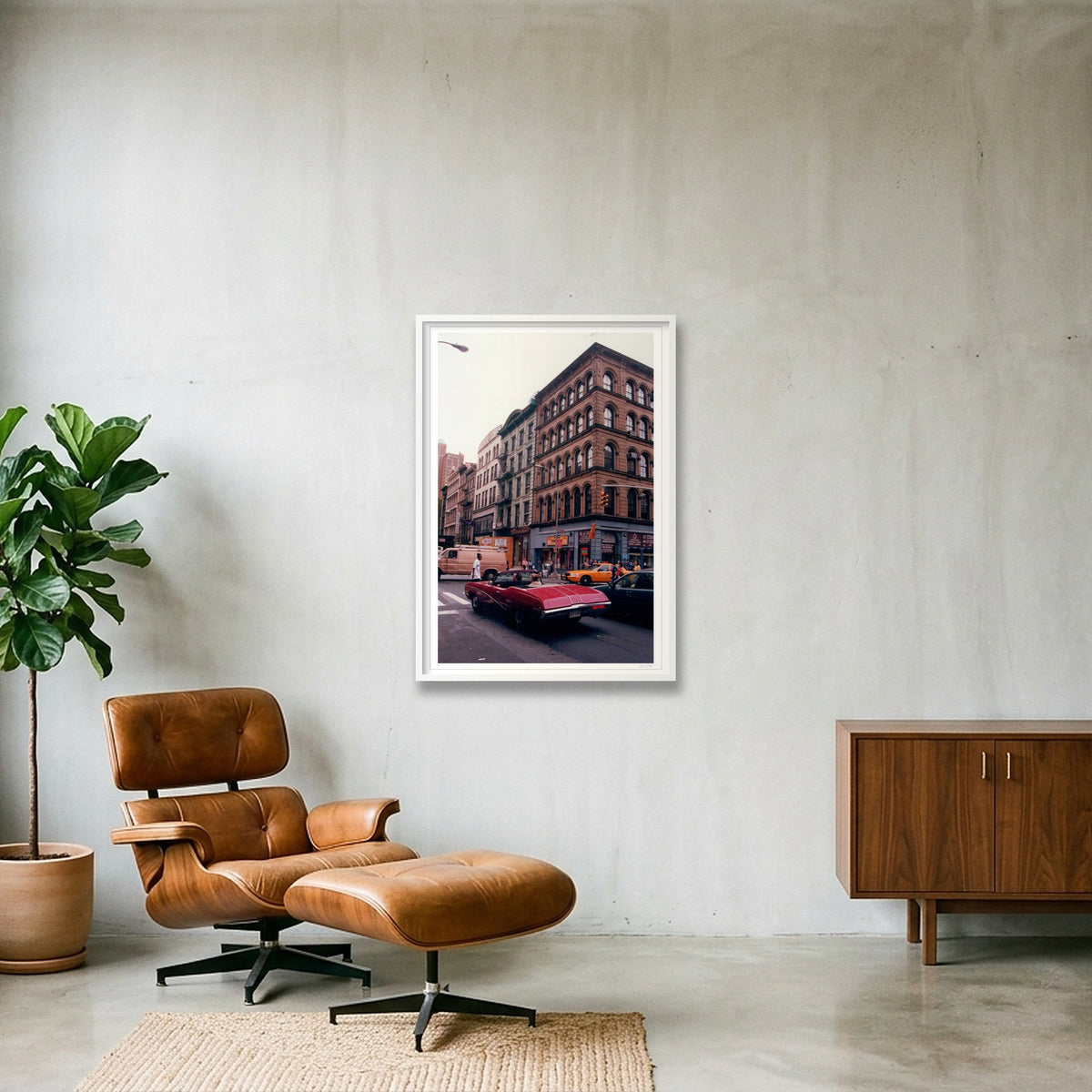 Skylark - Manhattan, NY — 70×100cm, 28×39" White Frame