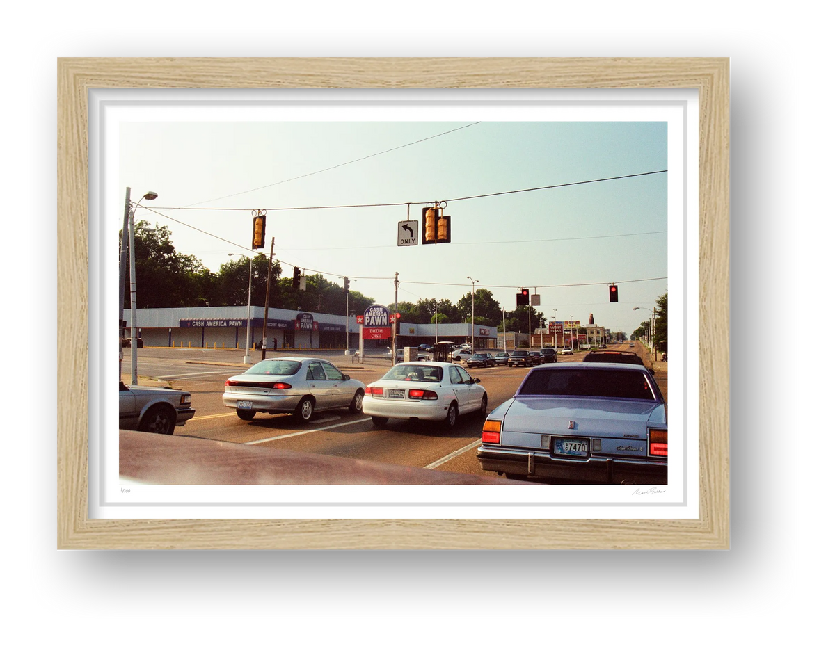 Left Turn On A Red Light - Memphis, TN — framed