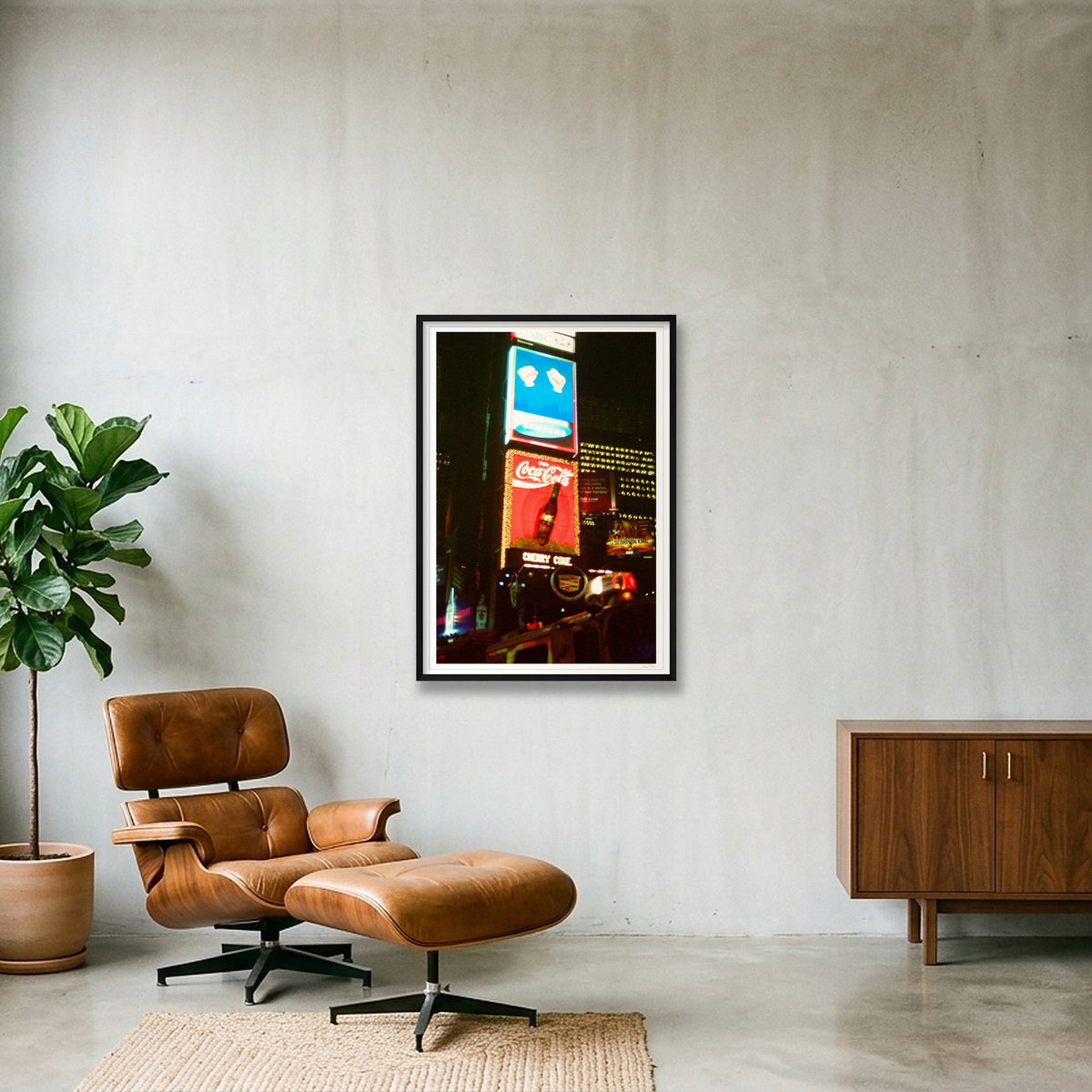 Coke and Cadillac - Times Square,  NYC — 70×100cm, 28×39" Black Frame