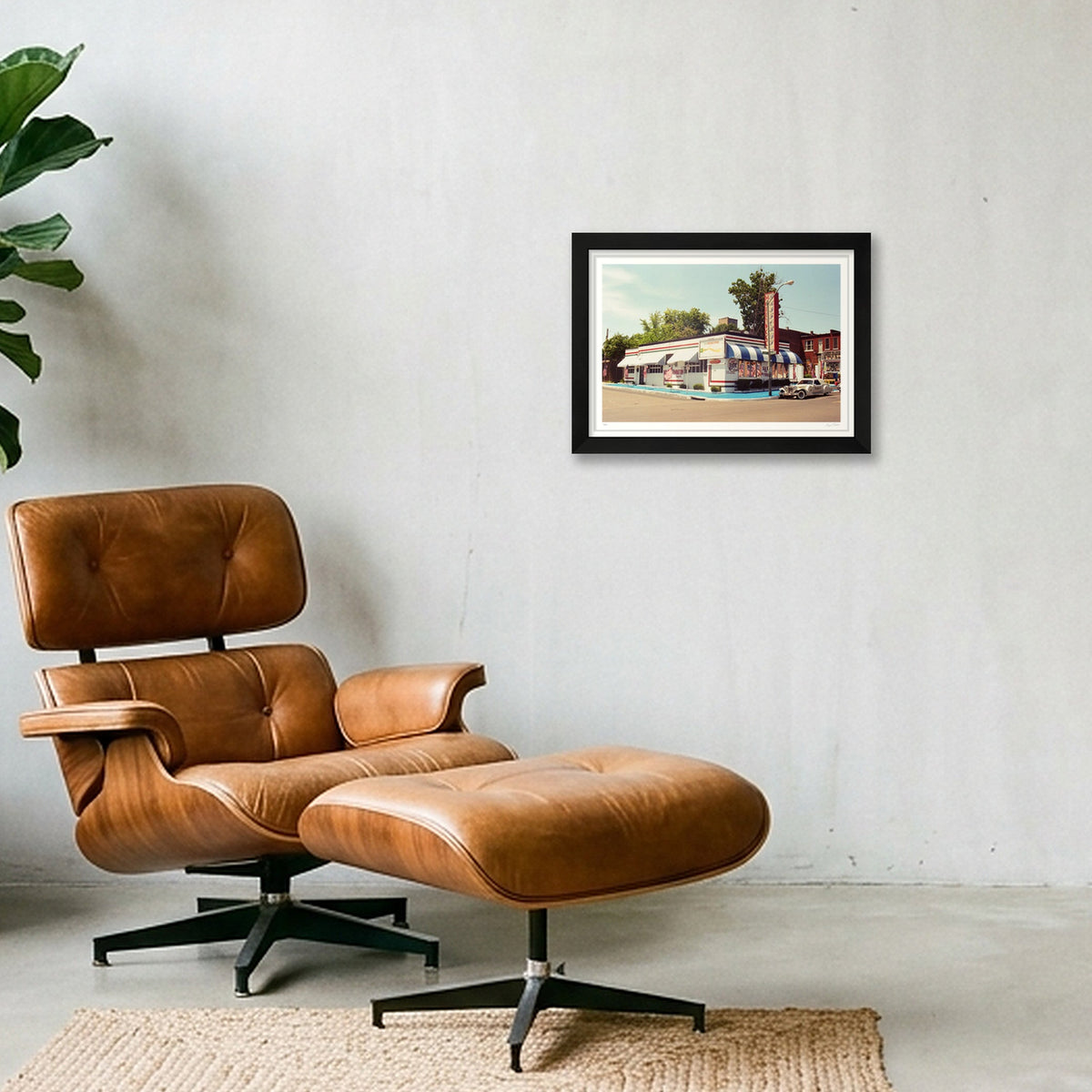 Hollywood Raiford - Memphis TN  — A4 (30×21cm, 12×8") Black Frame
