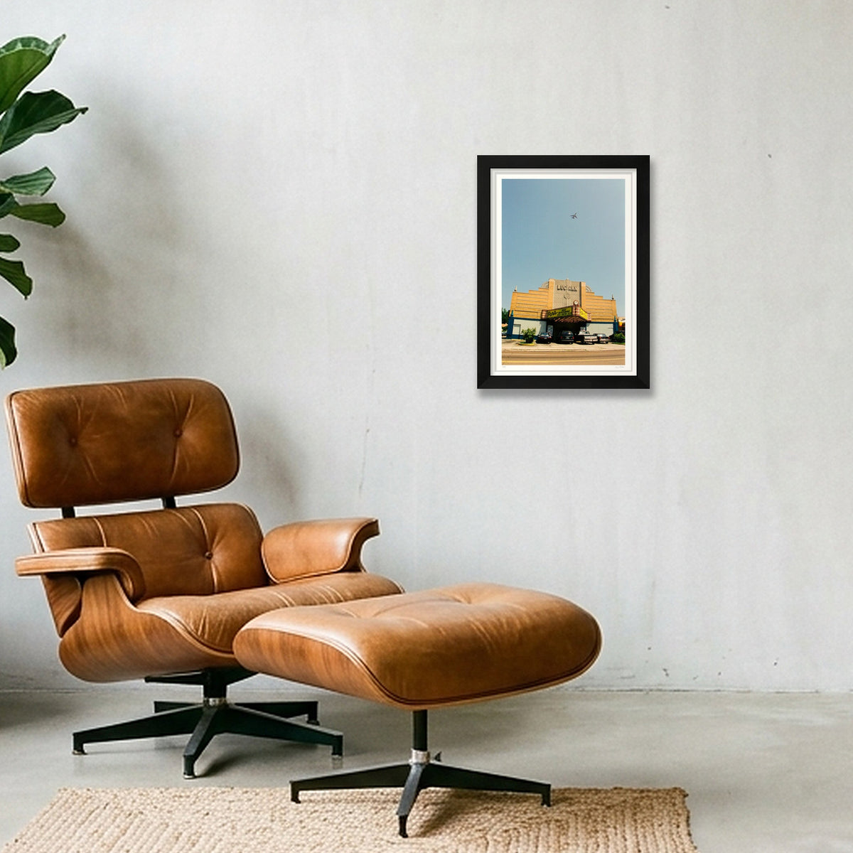 Leaving On A Jet Plane - Memphis, TN  — A4 (21×30cm, 8×12") Black Frame