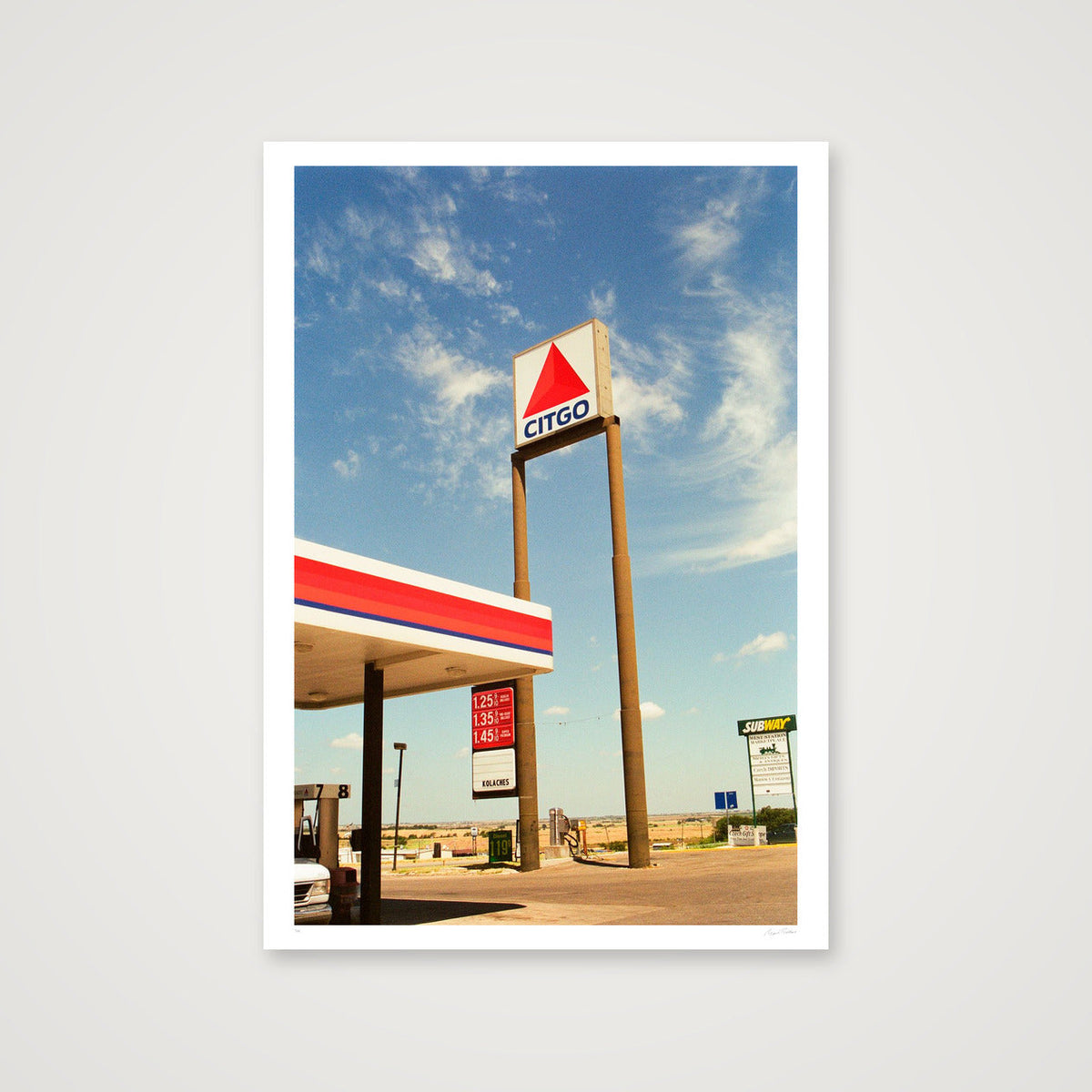 For What It's Worth - Mid-Texas  — 70×100cm, 28×39" Print only