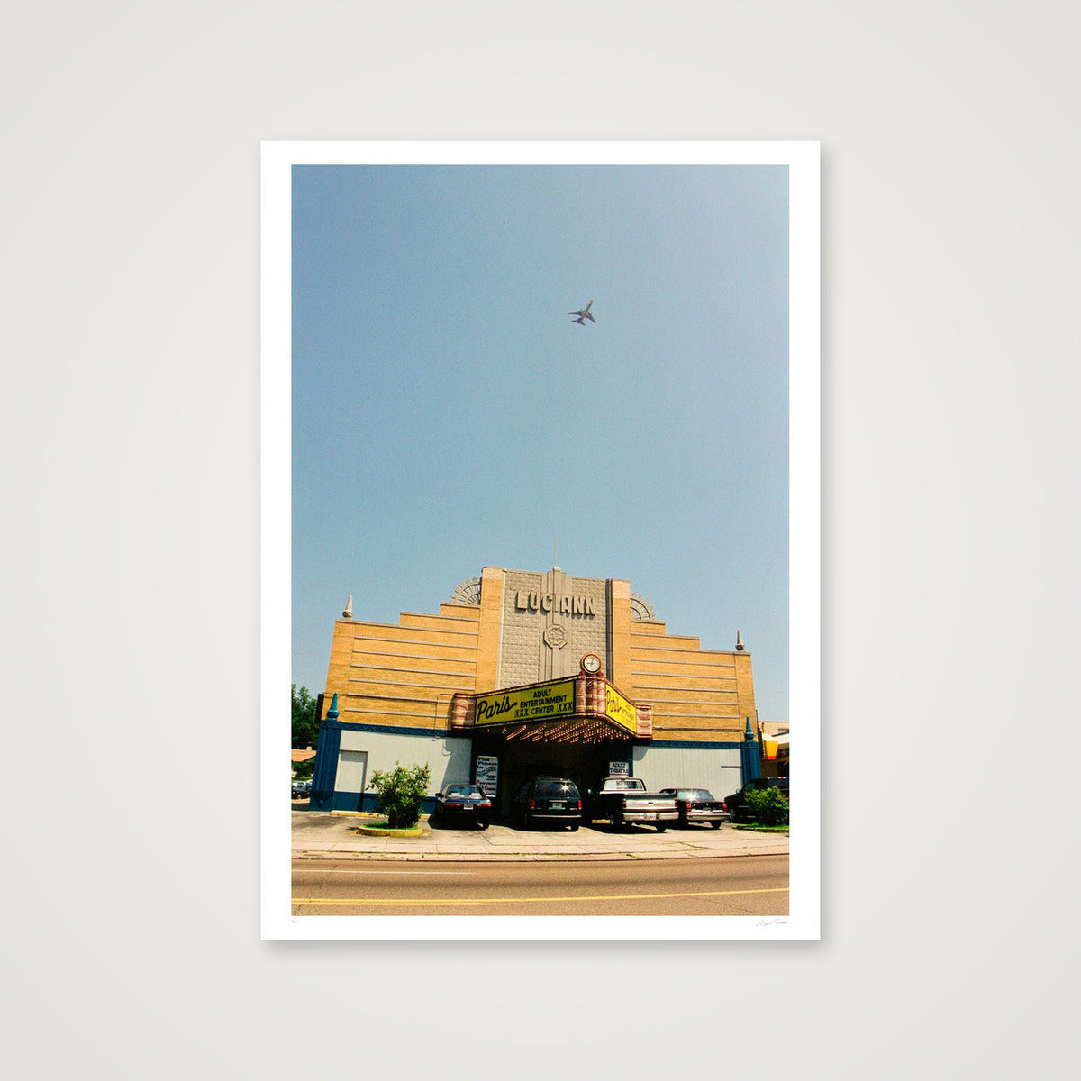 Leaving On A Jet Plane - Memphis, TN  — 70×100cm, 28×39" Print only