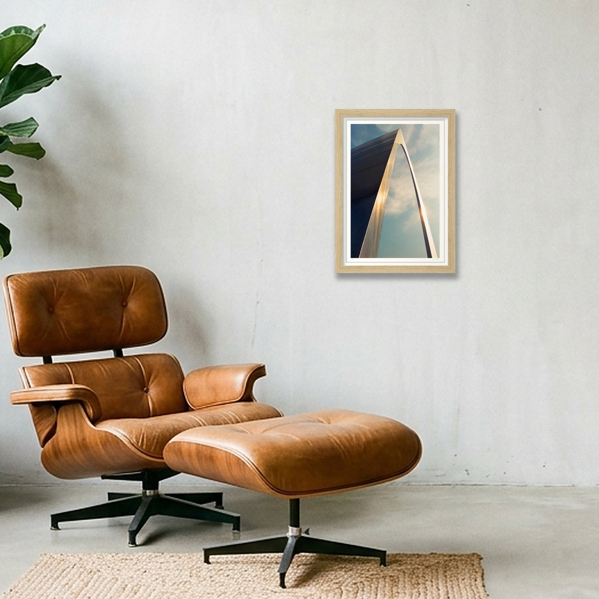 The Gateway to the West - St Louis, MO  — A4 (21×30cm, 8×12") Oak Frame