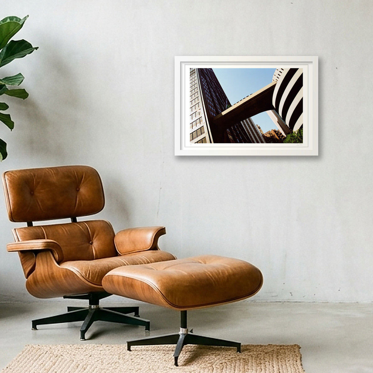 Mothership Connection - John Hancock Center, Chicago, IL — 45×30cm, 18×12" White Frame