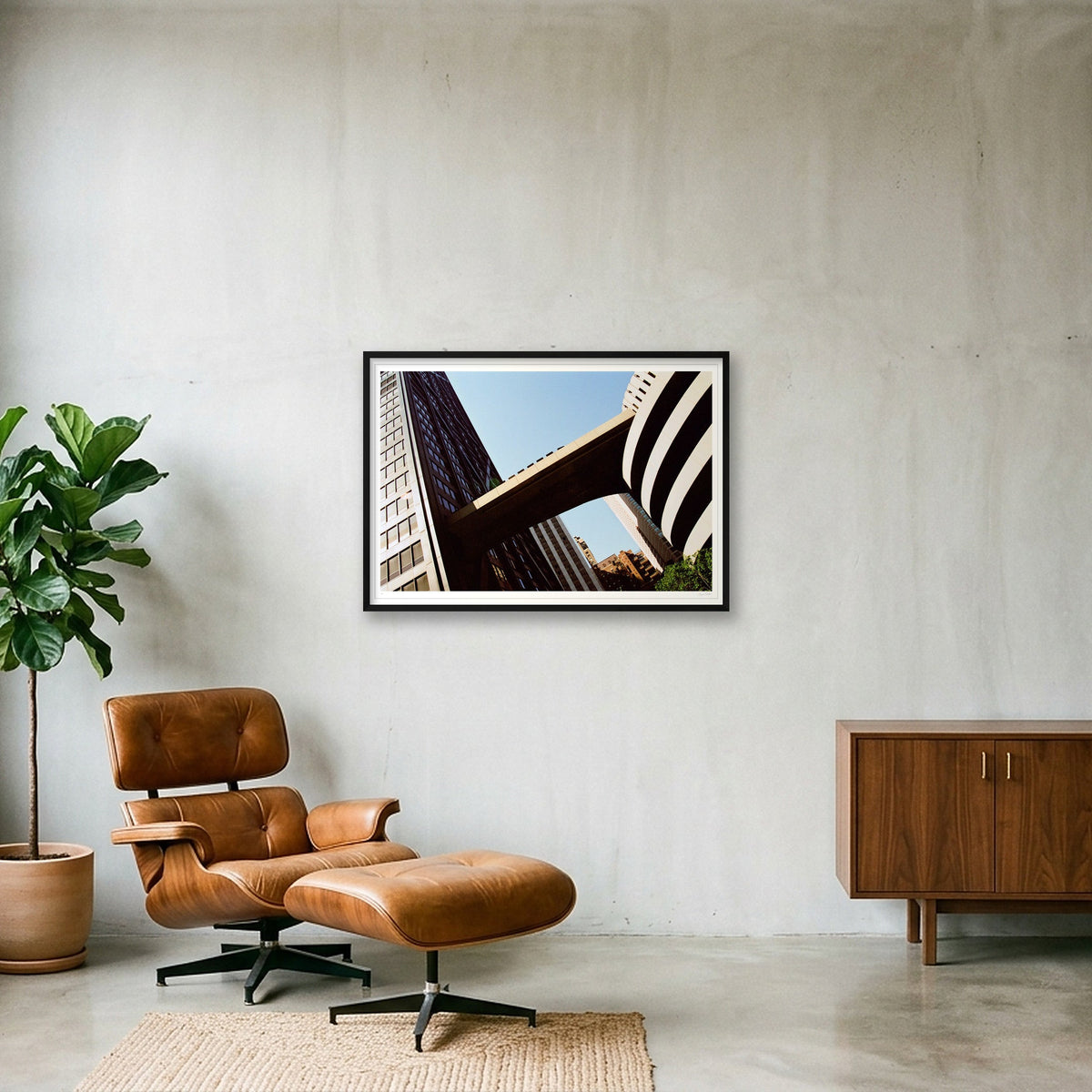 Mothership Connection - John Hancock Center, Chicago, IL — 100×70cm, 39×28" Black Frame