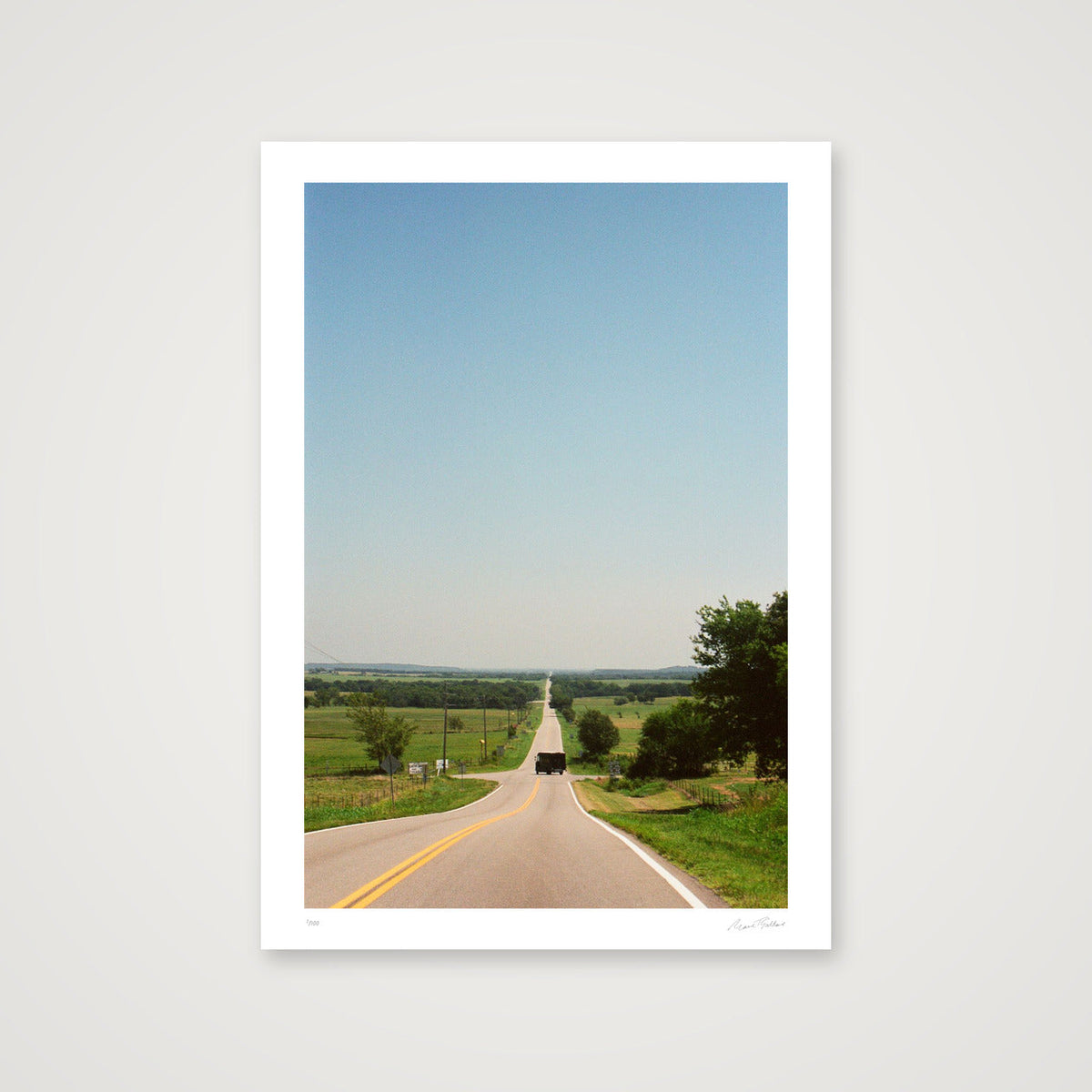 The Road Goes On Forever - Route 66, OK  — A4 (21×30cm, 8×12") Print only