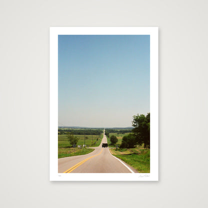 The Road Goes On Forever - Route 66, OK  — A4 (21×30cm, 8×12") Print only