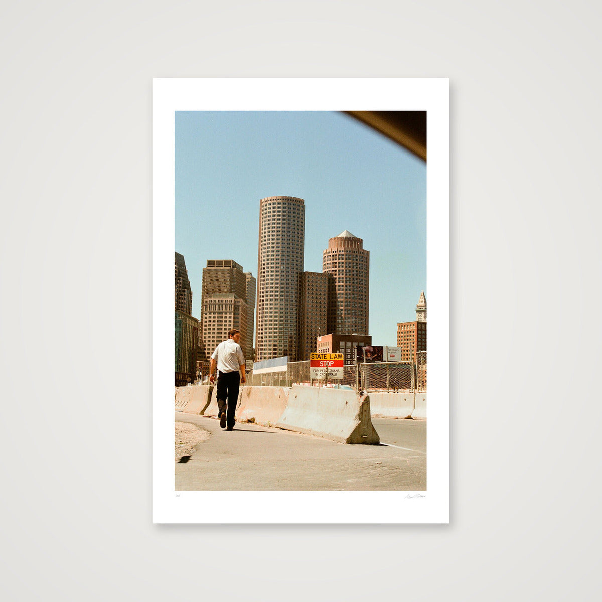 Looking Over My Shoulder - Boston, MA — 30×45cm, 12×18" Print only