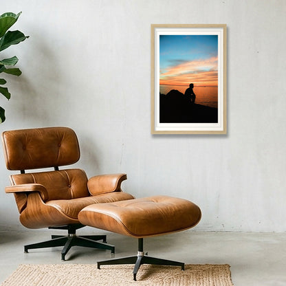 Sitting On The Dock Of A Bay - Cleveland, OH — 30×45cm, 12×18" Oak Frame
