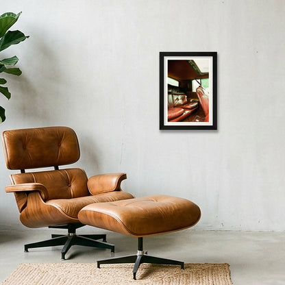 Hot in Herre - Chicopee, MA  — A4 (21×30cm, 8×12") Black Frame
