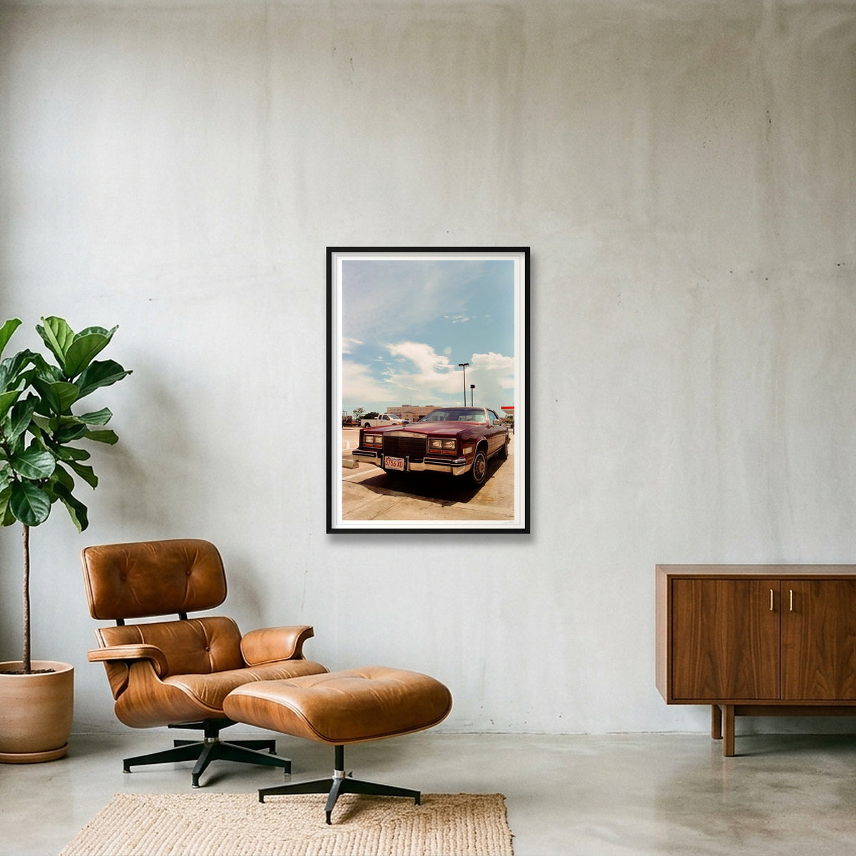 Losing Eldorado - Texas  — 70×100cm, 28×39" Black Frame