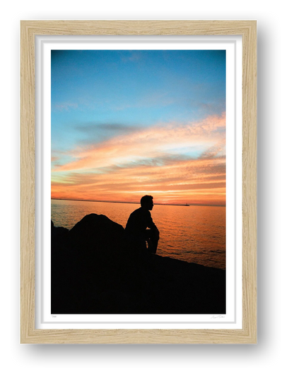 Sitting On The Dock Of A Bay - Cleveland, OH — framed