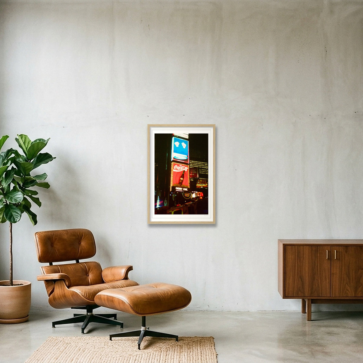 Coke and Cadillac - Times Square,  NYC — 40×60cm, 16×24" Oak Frame