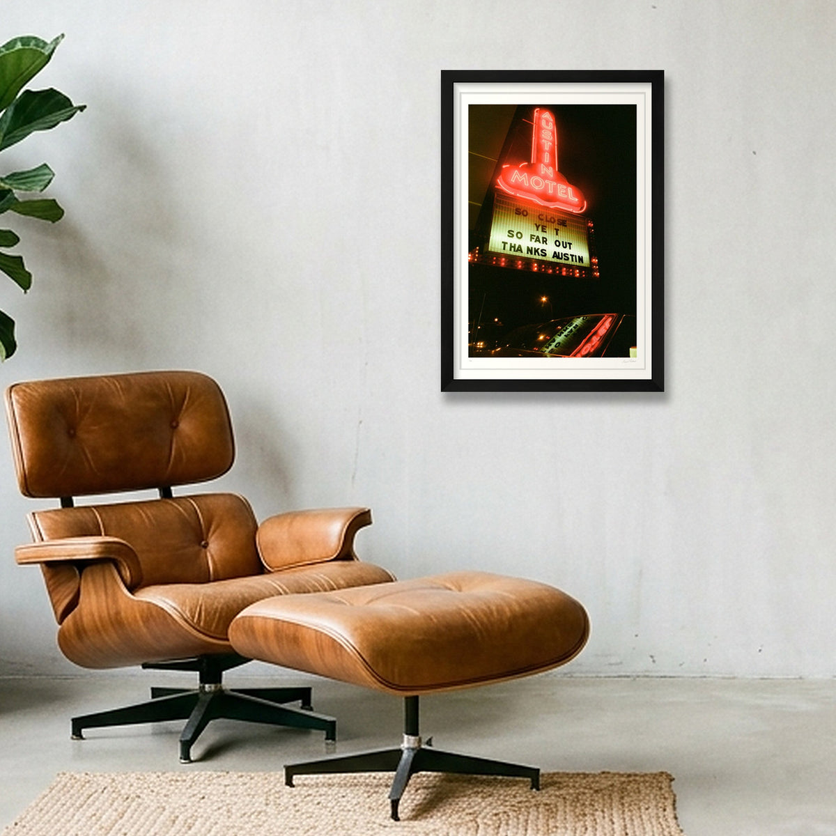 So Close Yet So Far Out - Austin, TX — 30×45cm, 12×18" Black Frame