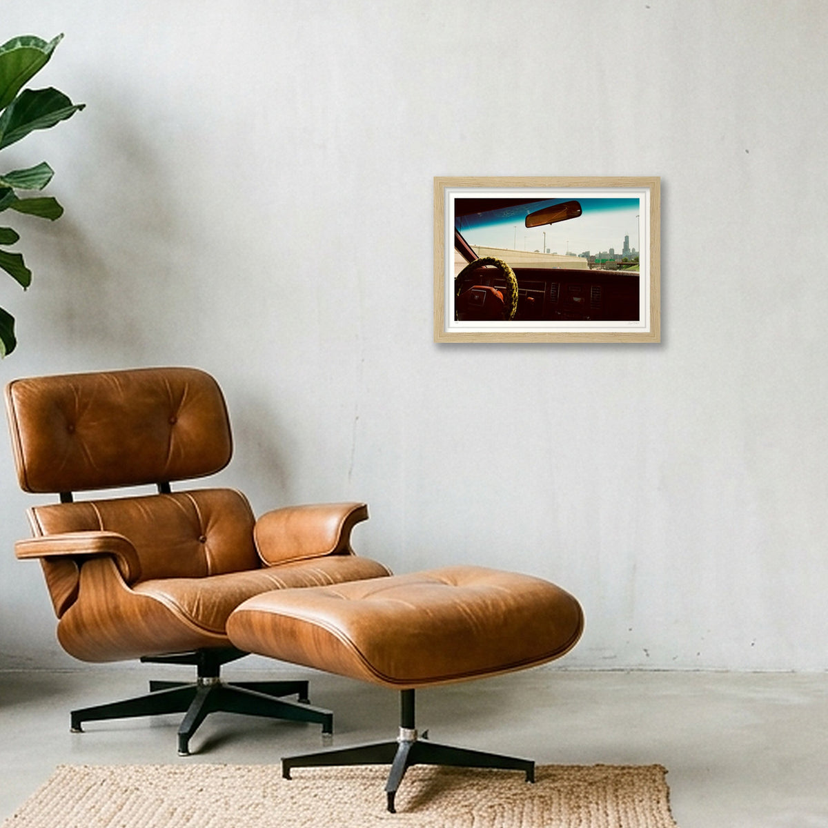 Chicago Bound Sears Tower - Chicago, IL — A4 (30×21cm, 12×8") Oak Frame