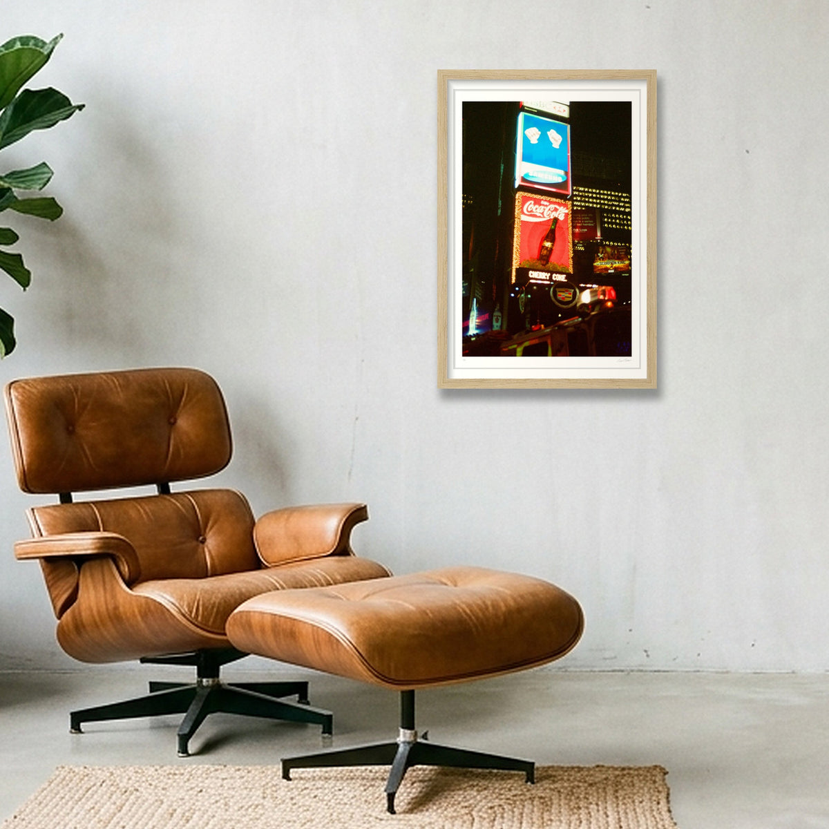 Coke and Cadillac - Times Square,  NYC — 30×45cm, 12×18" Oak Frame