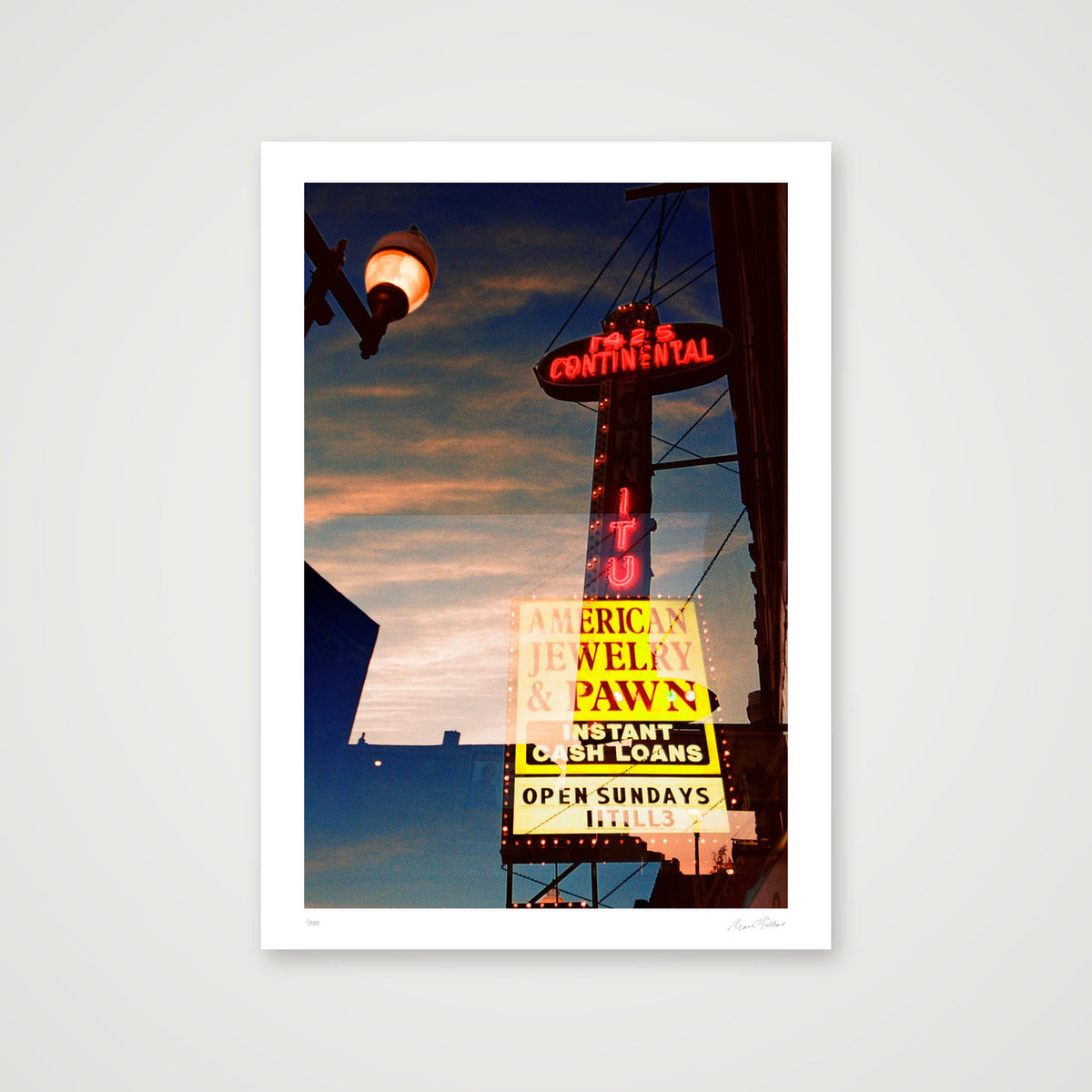 Diamonds and Rust - Chicago, IL  — A4 (21×30cm, 8×12") Print only