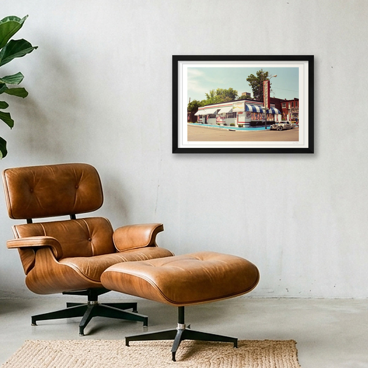 Hollywood Raiford - Memphis TN  — 45×30cm, 18×12" Black Frame
