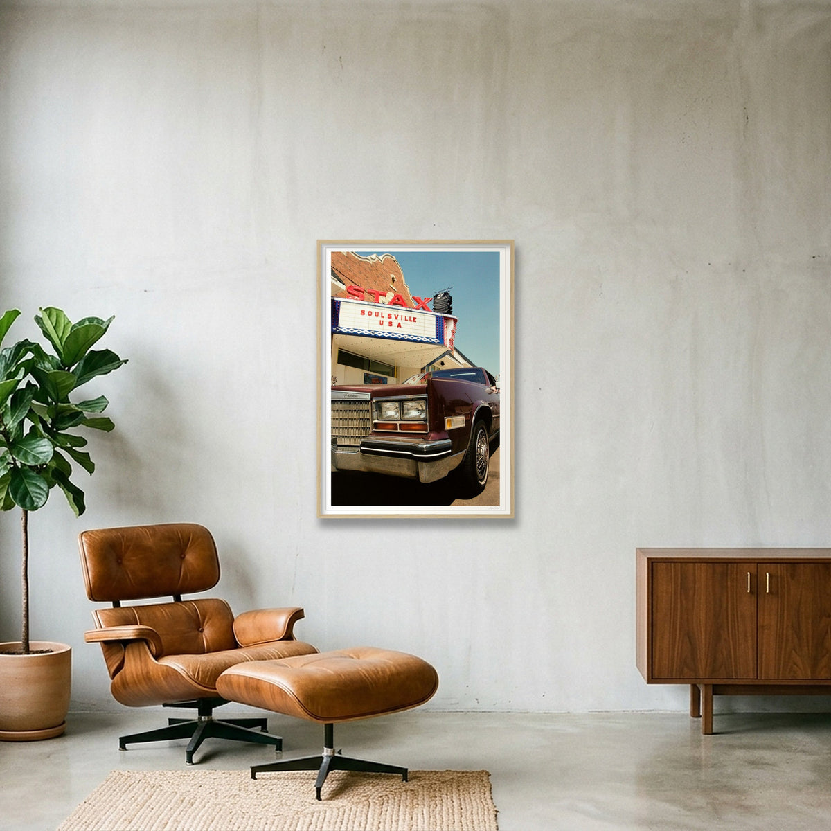 By the Time I Get to Memphis - Stax Studios, Memphis, TN  — 70×100cm, 28×39" Oak Frame
