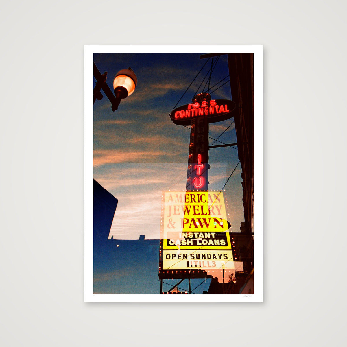 Diamonds and Rust - Chicago, IL  — 70×100cm, 28×39" Print only