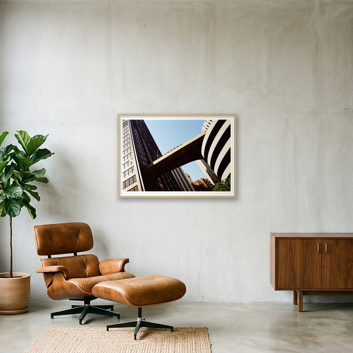 Mothership Connection - John Hancock Center, Chicago, IL — 100×70cm, 39×28" Oak Frame