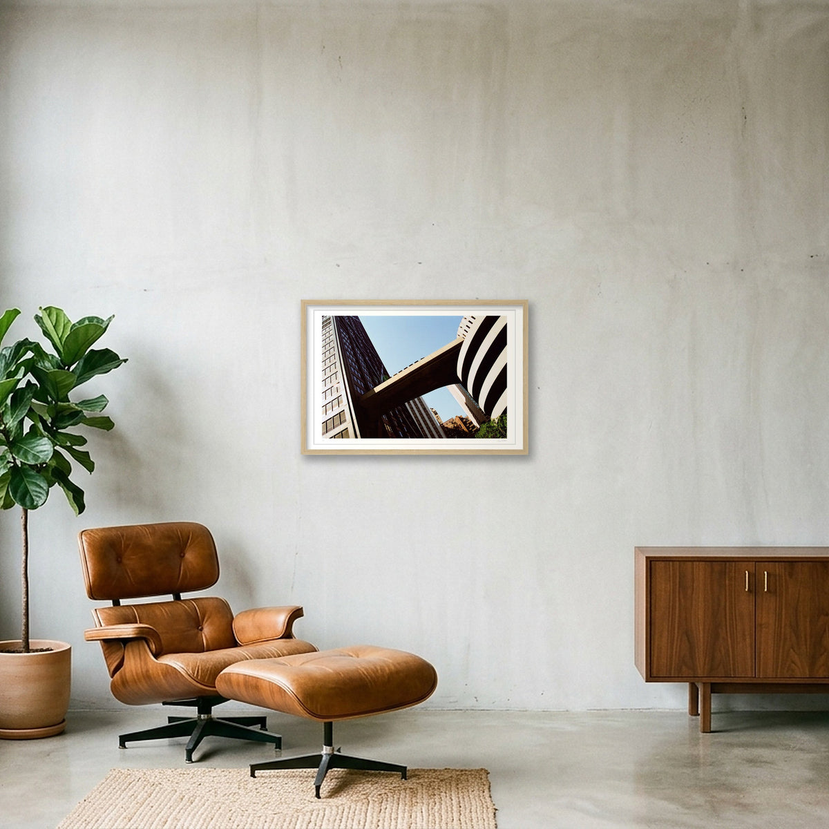 Mothership Connection - John Hancock Center, Chicago, IL — 60×40cm, 24×16" Oak Frame