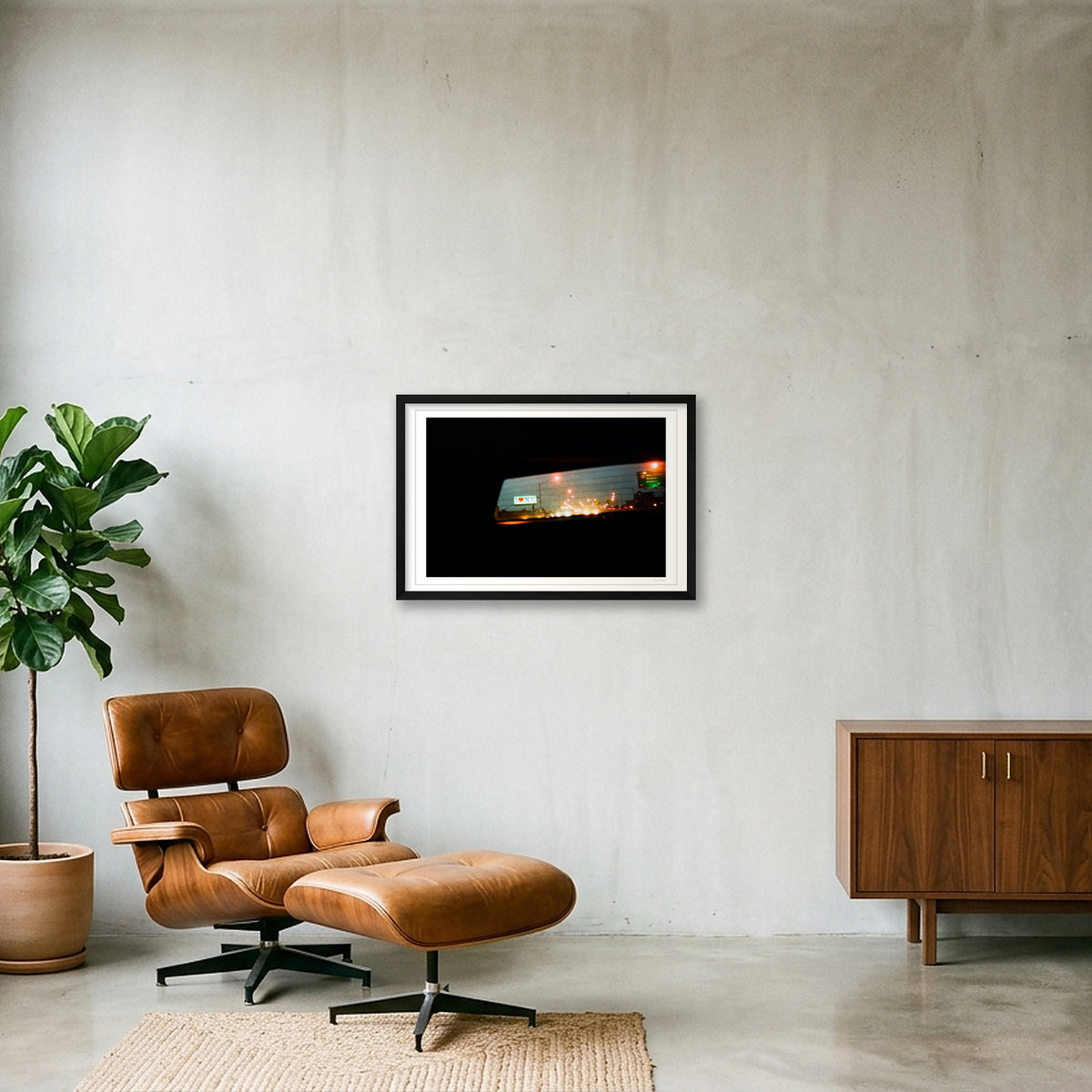 I Love New York - Interstate 95, The Bronx, NY  — 60×40cm, 24×16" Black Frame