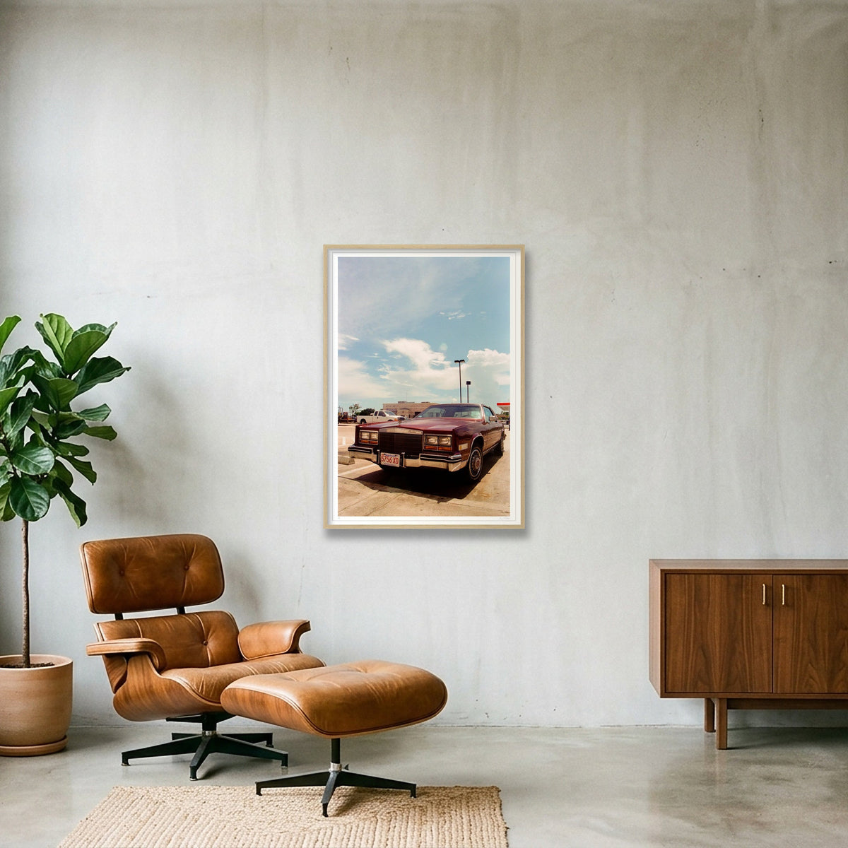 Losing Eldorado - Texas  — 70×100cm, 28×39" Oak Frame