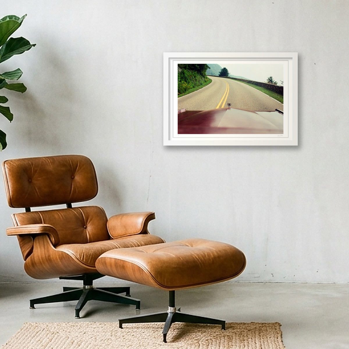 Country Roads - Skyline Drive, VA  — 45×30cm, 18×12" White Frame