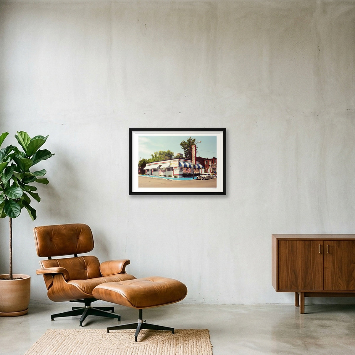 Hollywood Raiford - Memphis TN  — 60×40cm, 24×16" Black Frame