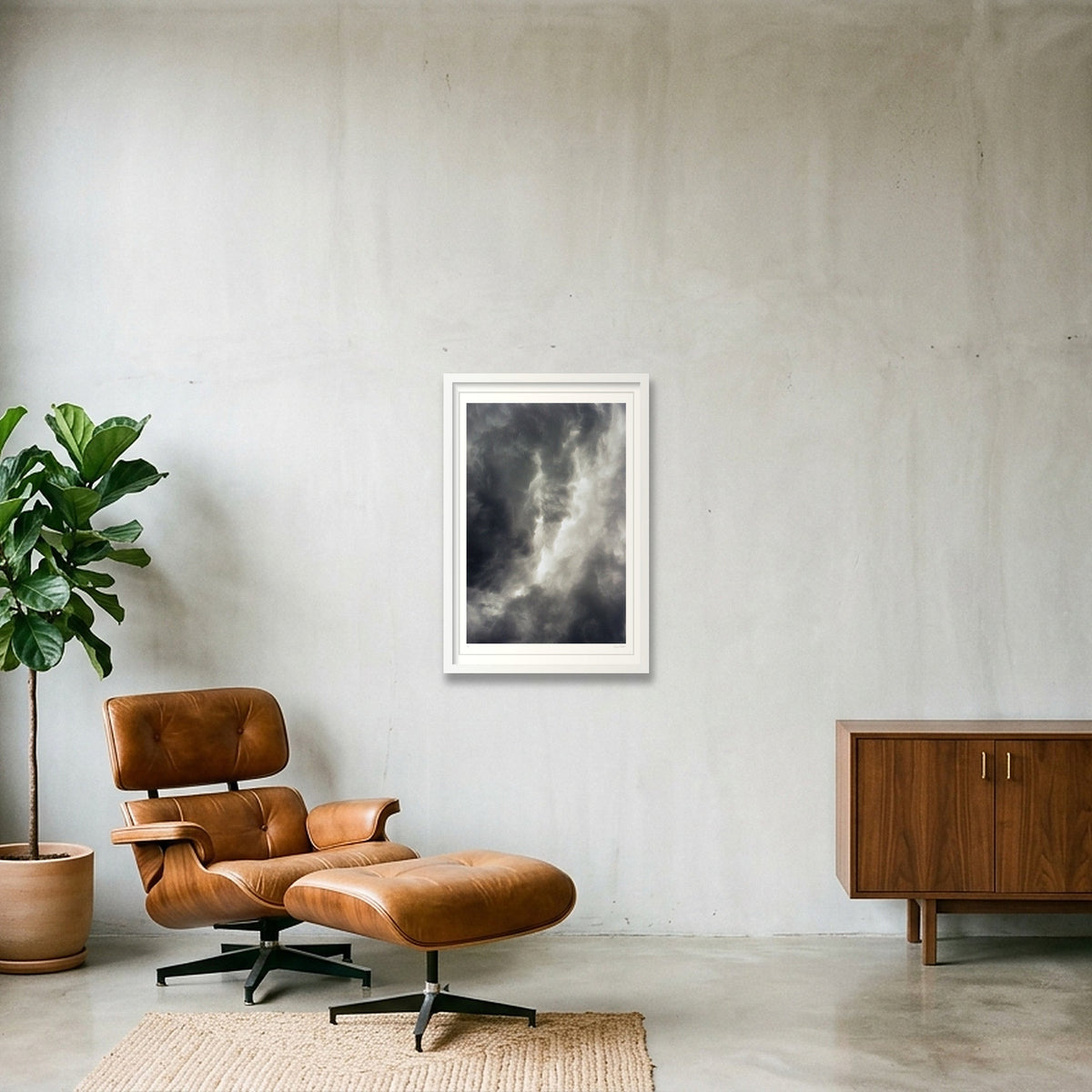 Everybody's Under the Same Cloud  - Austin, TX   — 40×60cm, 16×24" White Frame