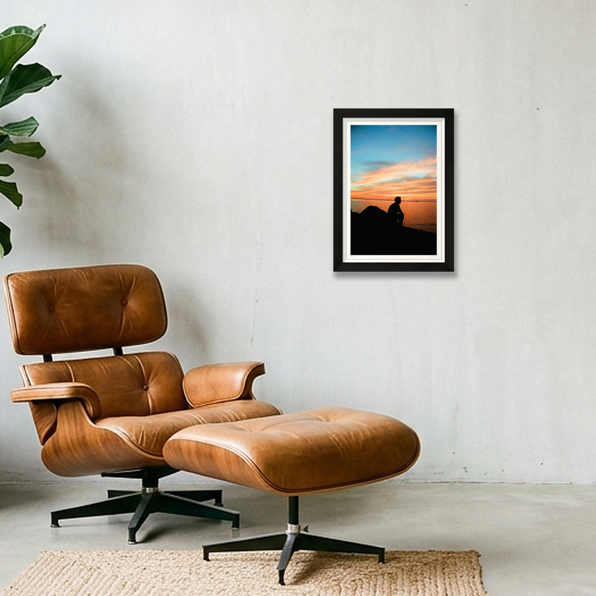 Sitting On The Dock Of A Bay - Cleveland, OH — A4 (21×30cm, 8×12") Black Frame