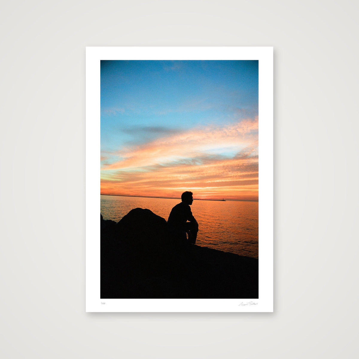 Sitting On The Dock Of A Bay - Cleveland, OH — A4 (21×30cm, 8×12") Print only