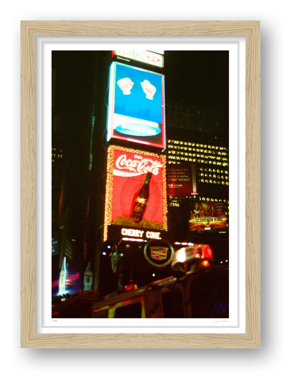 Coke and Cadillac - Times Square,  NYC — framed