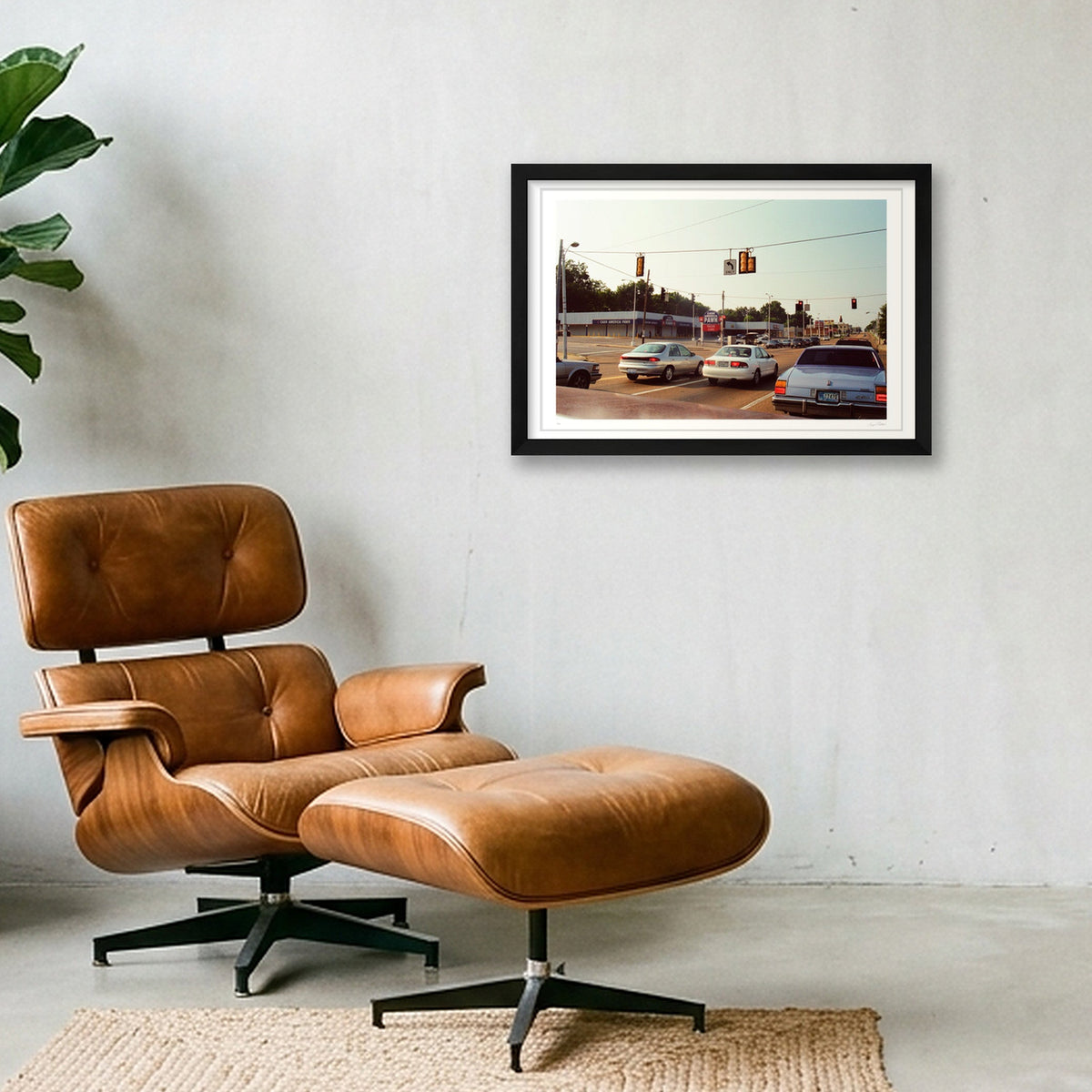 Left Turn On A Red Light - Memphis, TN — 45×30cm, 18×12" Black Frame