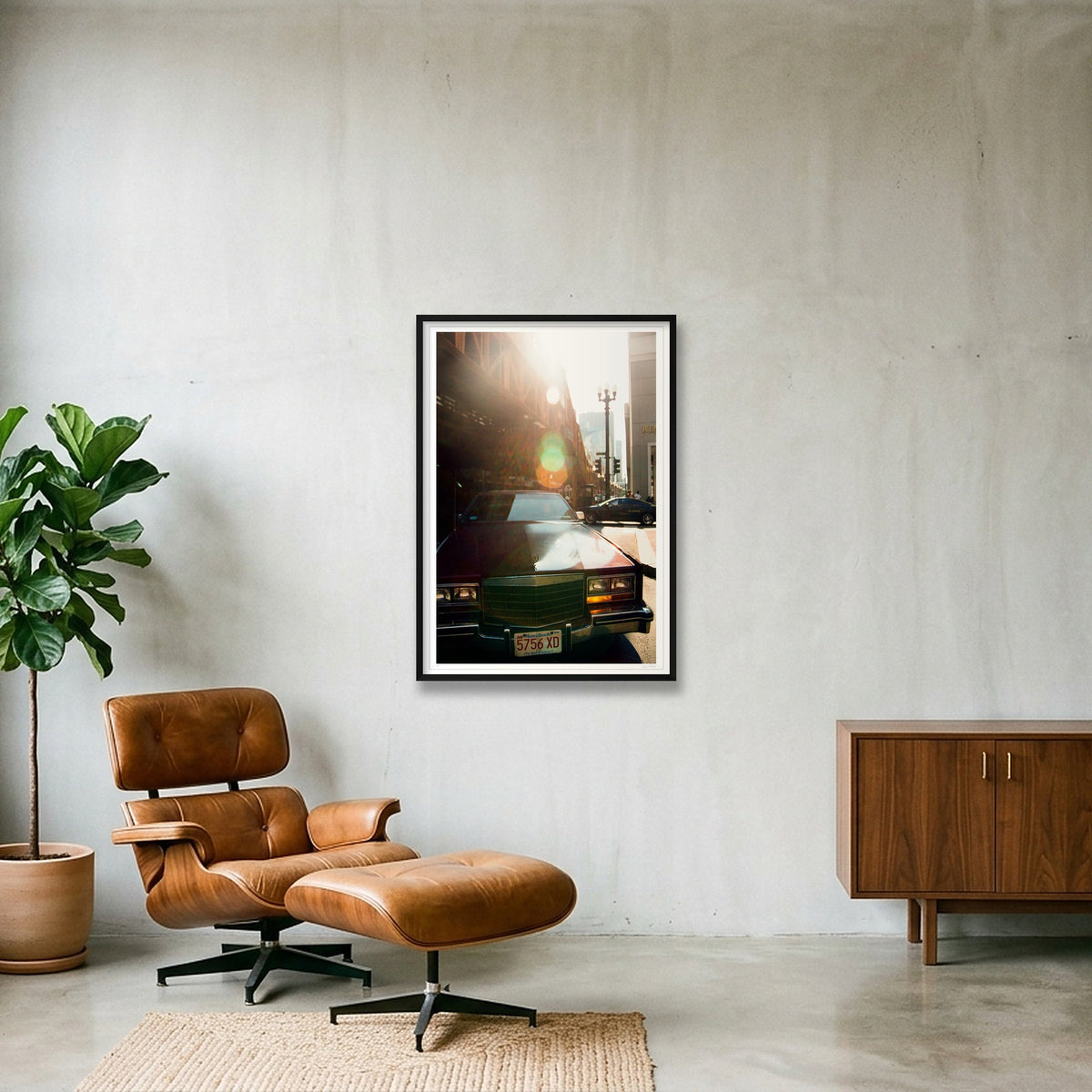 Sweet Home Chicago - Chicago, IL  — 70×100cm, 28×39" Black Frame