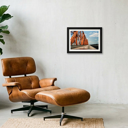 Down in Louisiana - Highway 61, LA — A4 (30×21cm, 12×8") Black Frame