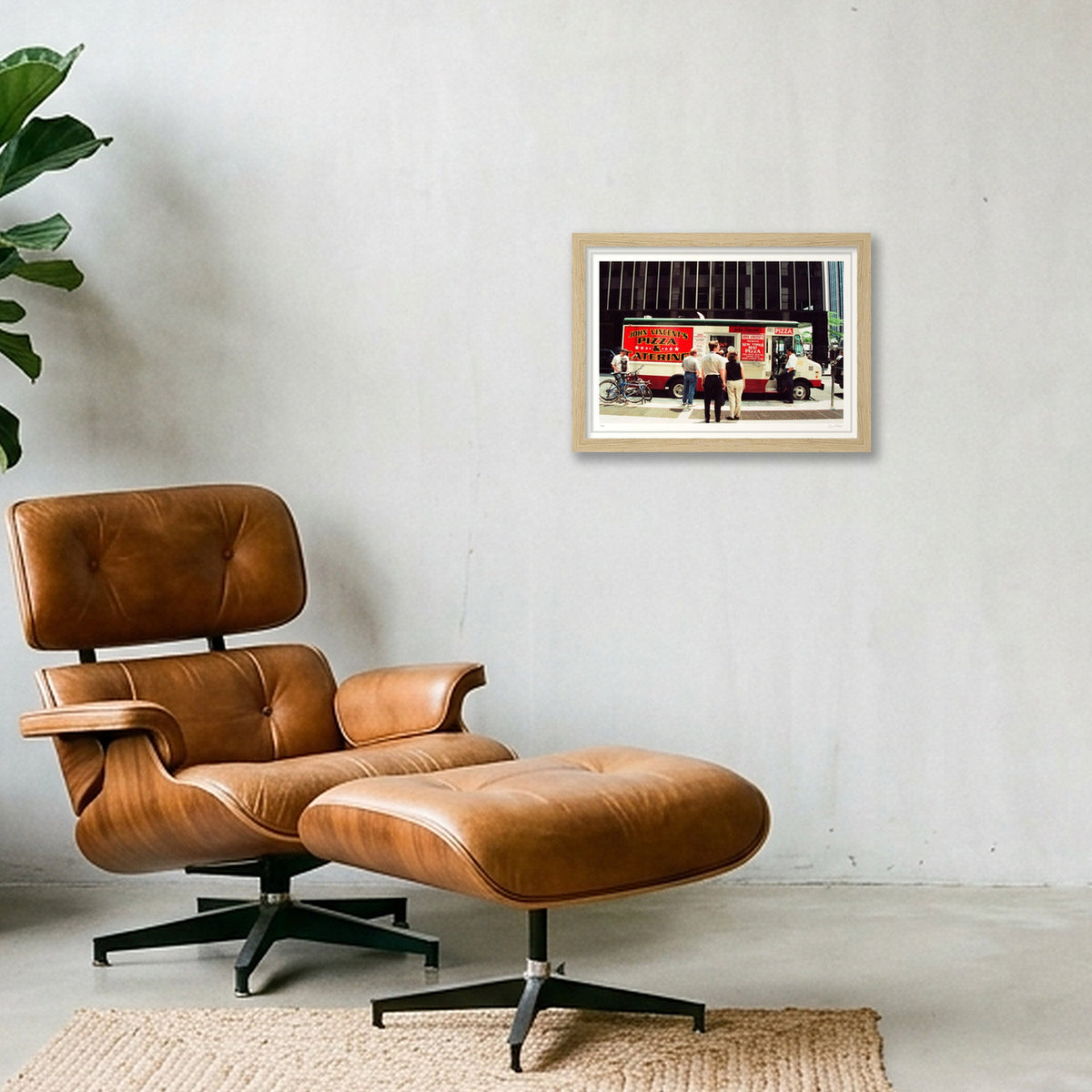 That's Amore - New York City, NY  — A4 (30×21cm, 12×8") Oak Frame