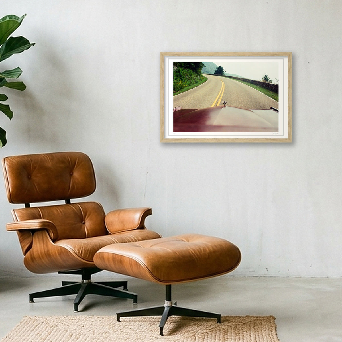 Country Roads - Skyline Drive, VA  — 45×30cm, 18×12" Oak Frame