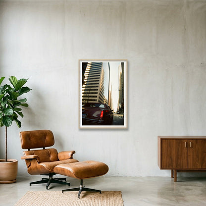 Rufus in The Loop - Chicago, IL — 70×100cm, 28×39" Oak Frame