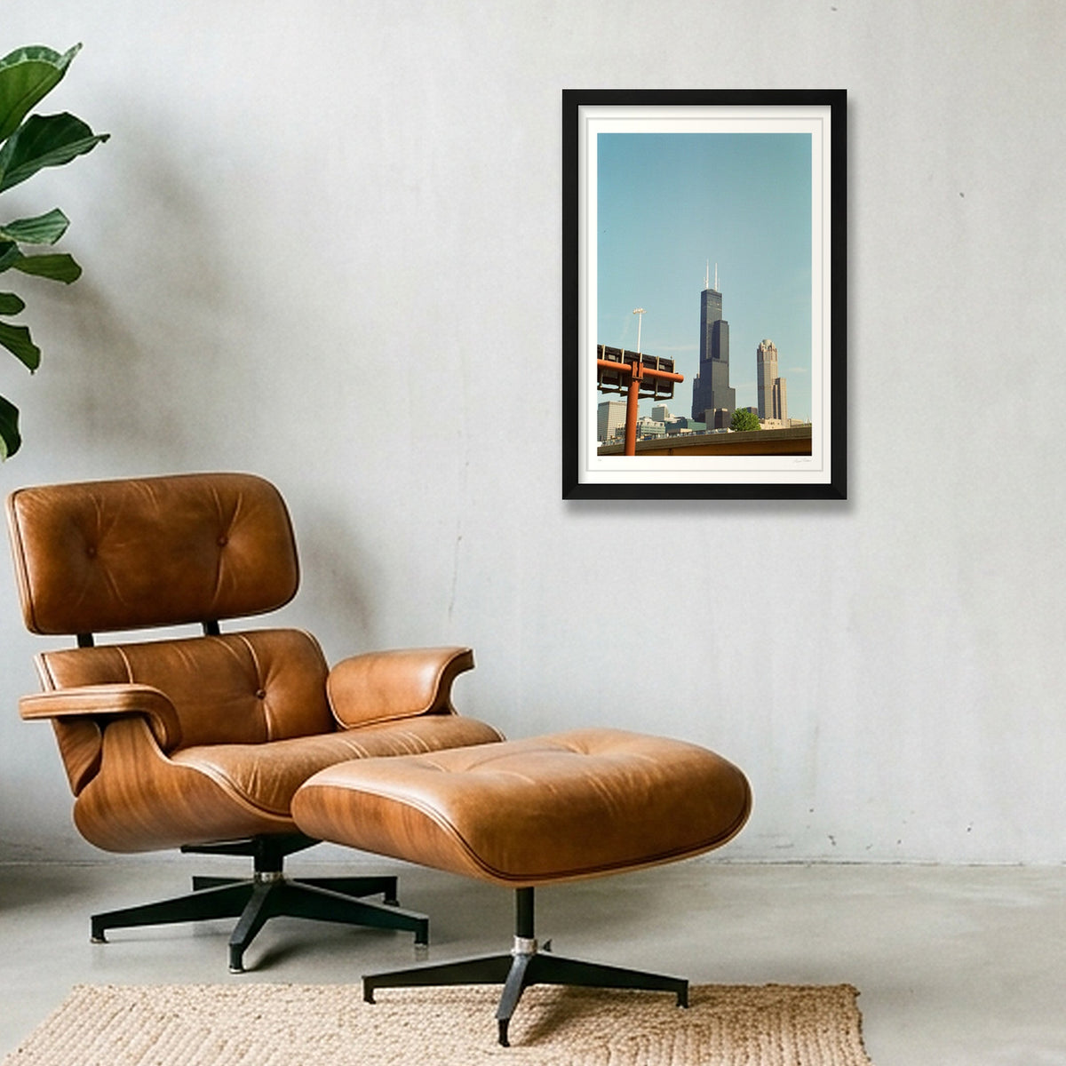 Sears Tower - Chicago, IL — 30×45cm, 12×18" Black Frame