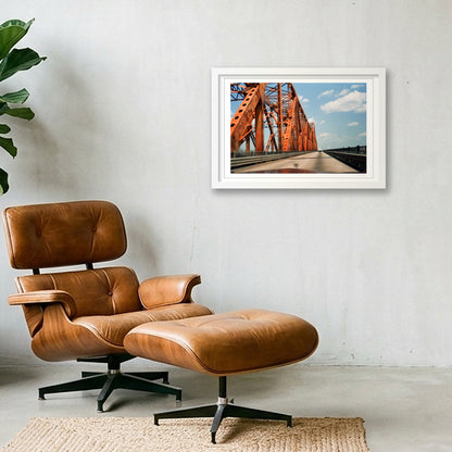 Down in Louisiana - Highway 61, LA — 45×30cm, 18×12" White Frame