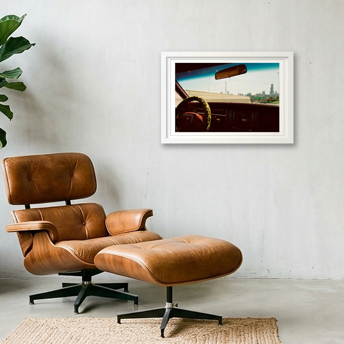 Chicago Bound Sears Tower - Chicago, IL — 45×30cm, 18×12" White Frame
